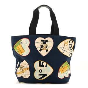 Chanel Canvas Coco Hearts Print Tote #224072C89B